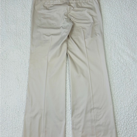 White House Black Market 2 Piece Pants Suit Size 4 Beige Tweed Embellished - Picture 14 of 15